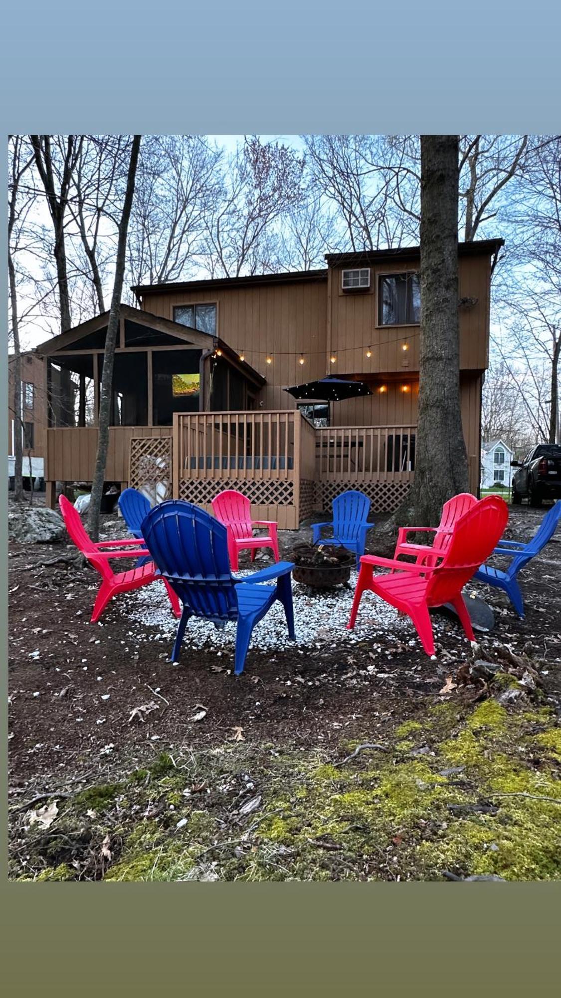 Cozy Cabin At Poconos With Hot Tub And Fire Pit East Stroudsburg Extérieur photo