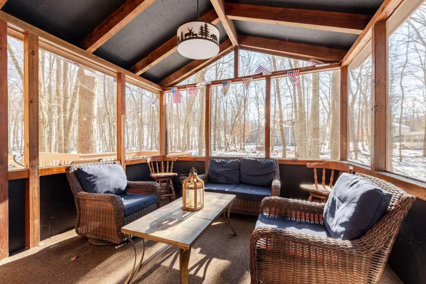 Cozy Cabin At Poconos With Hot Tub And Fire Pit East Stroudsburg Extérieur photo